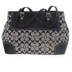 【中古】COACH コーチ 6894 シグネチャートートバッグ レディース メンズ バッグ 総柄 ブランド