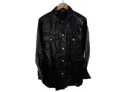 k03251014065　SHEIN　Sサイズ　Black　　トップス　レザージャケット/コート　秋冬