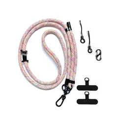 【新品】 [Oumino] スマホストラップ ショルダー 携帯ストラップ スマホ iPhone 対応 ショルダーストラップ 肩掛け バッグストラップ 150cm 極太 8mm ネックストラップ 編み込み 首掛け 斜めがけ おしゃれ アウトドア 調節可能 全