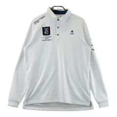 サイズ：3L LE COQ GOLF ルコックゴルフ  長袖ポロシャツ 裏起毛  ホワイト系 [240101629675] ゴルフウェア メンズ ストスト