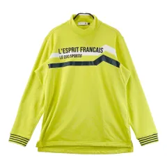 サイズ：3L LE COQ GOLF ルコックゴルフ  ハイネック 長袖Tシャツ 裏起毛  グリーン系 [240101629688] ゴルフウェア メンズ ストスト