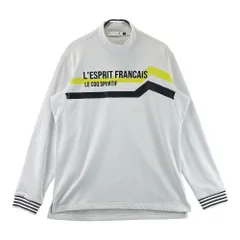 サイズ：3L LE COQ GOLF ルコックゴルフ  ハイネック 長袖Tシャツ 裏起毛  ホワイト系 [240101629689] ゴルフウェア メンズ ストスト