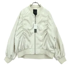 JEANASiS ジーナシス リボン 長袖 中綿 ブルゾン F ホワイト系 レディース 古着