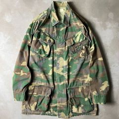 【60s 実物】US ARMY ジャングルファティーグ ERDL リーフカモ 希少 60s US ARMY 米軍実物 4th ERDL グリーンリーフ カモ ジャングル