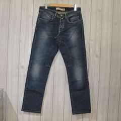 美品】SIVIGLIA テーパード ストレッチ ブラック デニム パンツ 32 