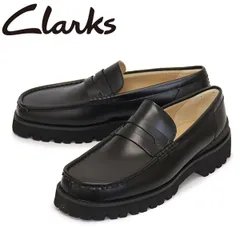 Clarks (クラークス) 26185705 Yukoner Penny メンズシューズ Black Leather CL162 UK8-約26.0cm