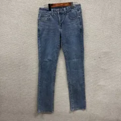 GUESS ブラック ロゴ ストレッチ デニム ズボン 28インチ A06850