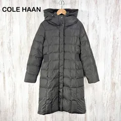 美品 Cole Haan コールハーン フード付き ロング ダウンジャケット グレーのサムネイル