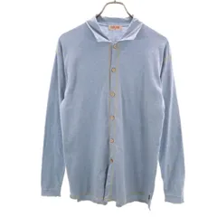 45PRM STUDIO フォーティファイブアールピーエムスタジオ 日本製 長袖 天竺 シャツ ブルー系 メンズ 古着