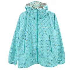 mont-bell モンベル 総柄 フードジャケット XL グリーン系 アウトドア メンズ 古着