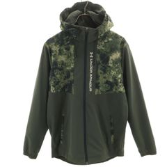 UNDER ARMOUR アンダーアーマー フードジャケット M カーキ系 メンズ 古着