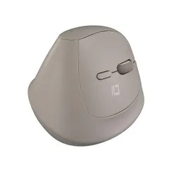 ナカバヤシ PICK 無線ミニエルゴ静音5ボタンBlueLEDマウス グレージュ MUS-RKF222GY