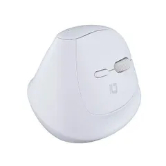 ナカバヤシ PICK 無線ミニエルゴ静音5ボタンBlueLEDマウス ホワイト MUS-RKF222W