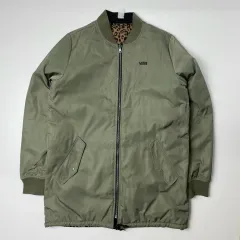 ヴァンズ リバーシブル 양면 コーチ ジャケット アウター カーキ S
