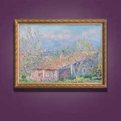 A4サイズ モネ ポスター クロードモネ アンティーブの庭師の家 アートポスター クロード・モネ 日本製 (rossografico 13-100146_a4)