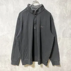 古着 used　GREG NORMAN　長袖ハーフジップスウェット　トレーナー　ワンポイントロゴ刺　秋冬服　ハイネック　Lサイズ【値引き交渉OK！】