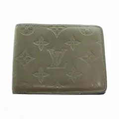 ルイヴィトン LOUIS VUITTON ポルトフォイユ ミュルティプル シャドウ 札入れ 二つ折り財布 M68324 カーキ ブランド古着ベクトル 中古☆AA★▲250916