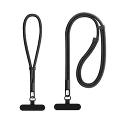 【新品】 [Turkalla] 4点セット スマホストラップ 【革新版・両方向調節・多用途】スマホストラップ 金属製タグパッチ ショルダーストラップ 耐久性 破損・劣等化なし 軽量 薄型 20までの荷重量 全機種対応 充電影響なし (H) 0