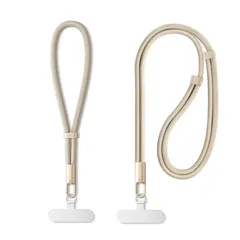 【新品】 [Turkalla] 4点セット スマホストラップ 【革新版・両方向調節・多用途】スマホストラップ 金属製タグパッチ ショルダーストラップ 耐久性 破損・劣等化なし 軽量 薄型 20までの荷重量 全機種対応 充電影響なし (J) 1