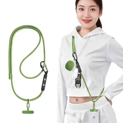 【新品】 [Jazolmky] スマホストラップ 多機能 首掛け 携帯ストラップ ネックストラップ 斜め掛け 肩掛けストラップ 収納用吊り下げロープ 10G荷重量 丈夫 金属製ホルダー 長さ調整可能 着脱簡単 紛失・落下・盗難防止 便利 2種類のフックー付 0