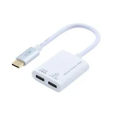 MCO Type-C イヤホン変換ケーブル USB PD対応 SAD-CE05PWH ホワイト