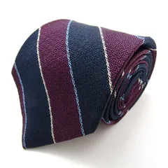 ブルックスブラザーズ ブランド ネクタイ ストライプ柄 シルク USA製 PO メンズ ネイビー Brooks Brothers 【中古】