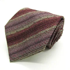 ポールスミス ブランド ネクタイ ストライプ柄 シルク イングランド製 PO メンズ ベージュ Paul Smith 【中古】