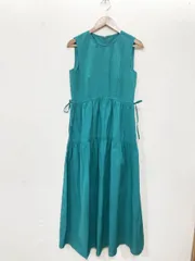 SHIPS シップス コットン ノースリーブ ワンピース sizeF/緑 ■◆ レディース