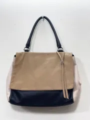 GIANNI CHIARINI ジャンニ キアリーニ レザー ハンド バッグ 黒×ベージュ系 ■■ レディース