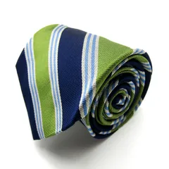 ブルックスブラザーズメーカーズ ブランド ネクタイ ストライプ柄 シルク アメリカ製 PO メンズ ネイビー BROOKS BROTHERS MAKERS 【中古】