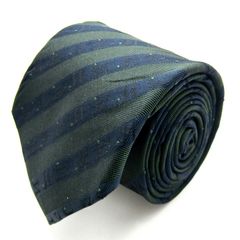 ジュンアシダ ブランド ネクタイ ストライプ柄 ドット 小紋柄 シルク PO メンズ ネイビー jun ashida 【中古】