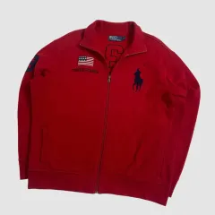 ポロ ビックポニー usa 星条旗 ジップアップ