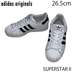 【USED／26.5cm】ADIDAS ORIGINALS SUPERSTAR II ホワイト／ブラック