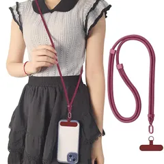 【新品】 スマホ ストラップ ショルダー 首掛け ストラップ 長さ調節可能 タグパッチ ネックストラップ ショルダー スマホ iPhone Android 全機種対応 多用途・丈夫さ 紛失・落下防止 TZ-GSPTJIUH 0