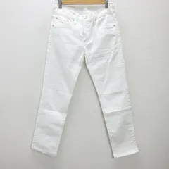g■リーバイス/Levi's 511 カラーパンツ/コットン【W28L32】白/LADIES/4【中古】■