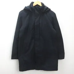 n■ユニクロ/UNIQLOハイブリッドダウンパーカジャケット■紺【メンズM 】men's/45【中古】