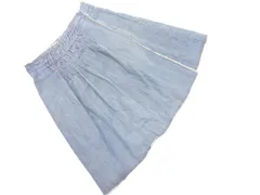 MAX&Co. マックスアンドコー タック カットオフ 巻き ラップ デニムスカート size38/青 ■◇ レディースのサムネイル