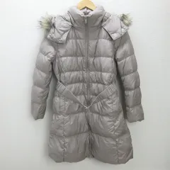 n■ユニクロ/UNIQLO ハイブリッドダウンコート/211-127660【XL】茶系/LADIES/62【中古】