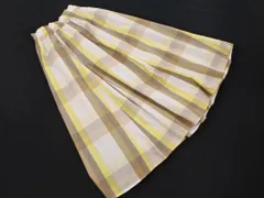 Ray Cassin レイカズン チェック ロング スカート sizeF/白ｘベージュ ■◇ レディース