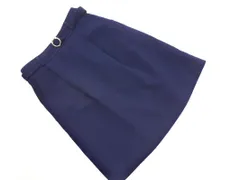 MAJESTIC LEGON マジェスティックレゴン Aライン 台形 スカート sizeM/紺 ■◇ レディース