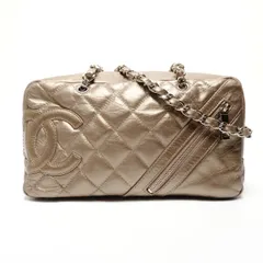 CHANEL シャネル ショルダーバッグ カンボンライン メタリック チェーン 2006-2008 11番台【中古】