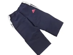 adidas アディダス クロップド トラック パンツ sizeM/紺 ■◇ レディース