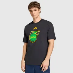 【送料無料・匿名配送】adidas アディダス ジャマイカ代表 2026 公式 DNA Tシャツ 黒 新品 正規品 日本未発売 2026W杯 コットン