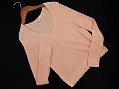 UNIQLO ユニクロ C シー Uネック カーディガン sizeM/サーモンピンク ■◇ レディース