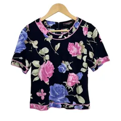 美品♬LEONARD　レオナール　花柄　総柄　カットソー　トップス　ネイビー 2026年最新】レオナールカットソーの人気アイテム - メルカリ