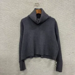 ザラ ZARA タートルネック クロップド ニット M M12887