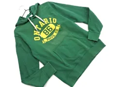 Champion チャンピオン スウェット プリント プルオーバー パーカー sizeM/緑 ■◇ メンズ