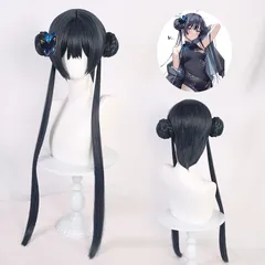ウィッグ ブルーアーカイブ ヒビキ コスプレ ウィッグ リアルスカルプ ツインテール 分離型ヘアピース