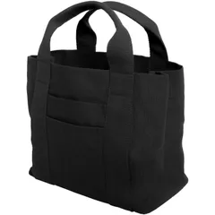 ブランド ミニトート シンプル 大容量 レディース メンズ マチ付き 底面ICカード 多収納 多ポケット 無地 帆布 かるいかばん 仕切り ミニトートバッグ FIVE] [HIGH