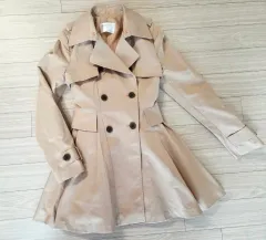 レディース トレンチコート サファリ ジャケット Sサイズ